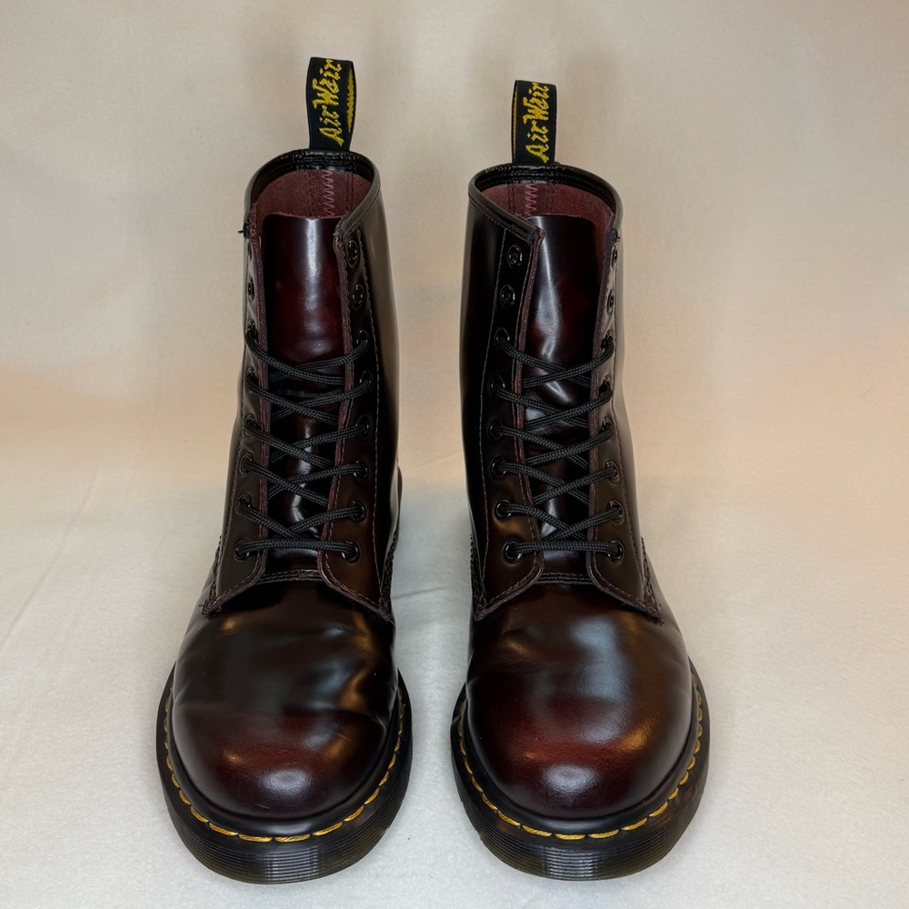 Dr. Martens Cherry Red Arcadia 1460 Boots - Picture 3 of 15